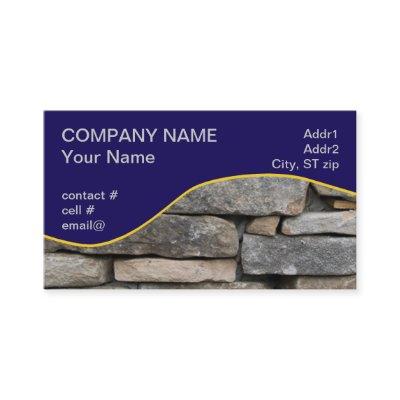 stacked stone wall