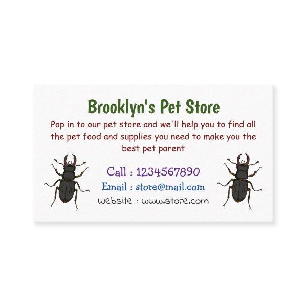 Stag beetle insect illustration