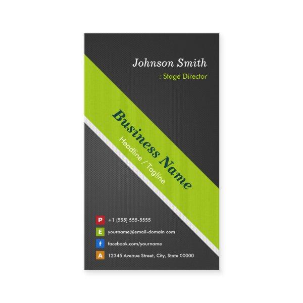 Stage Director - Premium Black and Green
