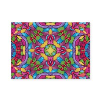 Stained Glass Vintage Purple Kaleidoscope