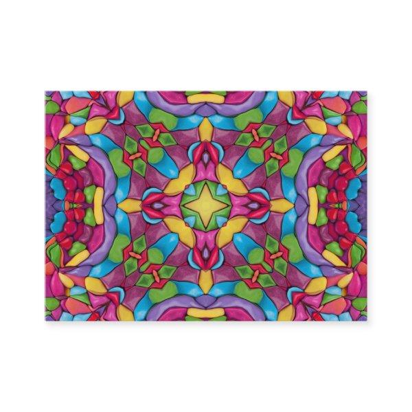 Stained Glass Vintage Purple Kaleidoscope