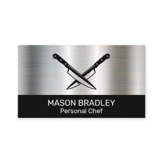 Stainless Steel Background | Crossed Knives