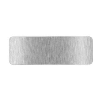 Stainless Steel Textured Label