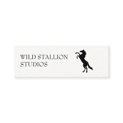 Stallion gray background mini