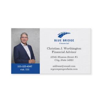 Standard Blue Custom Headshot Company Logo Finance