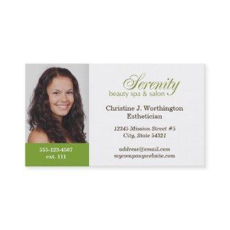Standard green custom headshot company logo