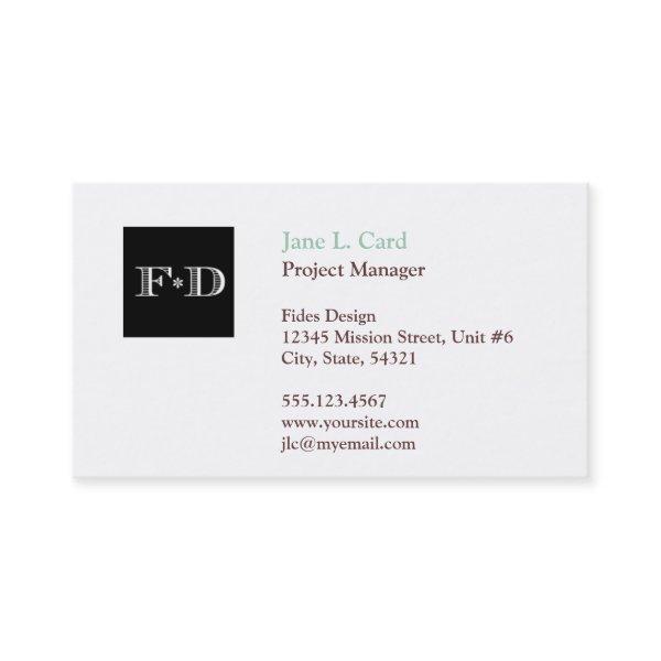 Standard thumbnail logo simply chic white brown