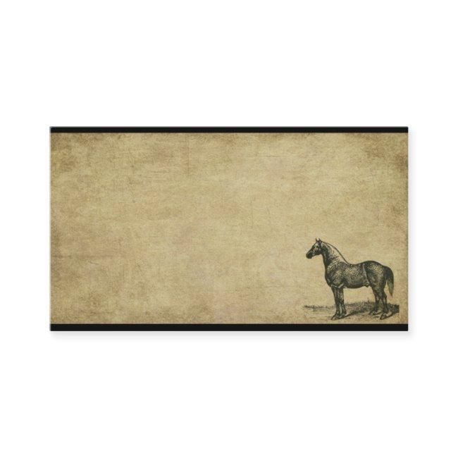 Standing Proud Horse- Prim Biz Cards
