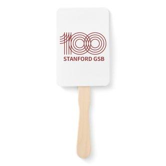 Stanford GSB 100th Anniversary Logo Hand Fan
