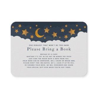 Starry Clouds Baby Shower Please Bring a Book