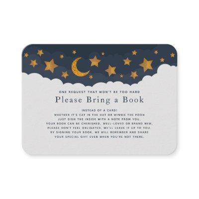 Starry Clouds Baby Shower Please Bring a Book