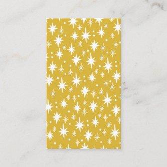 Starry Night Mustard Gold Pattern Elegant