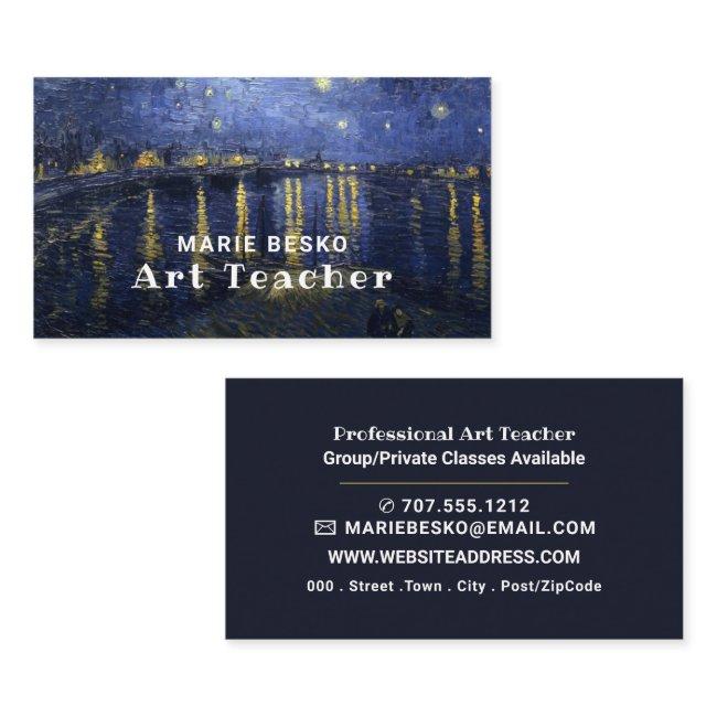 Starry Night Over The Rhone, Art Teacher