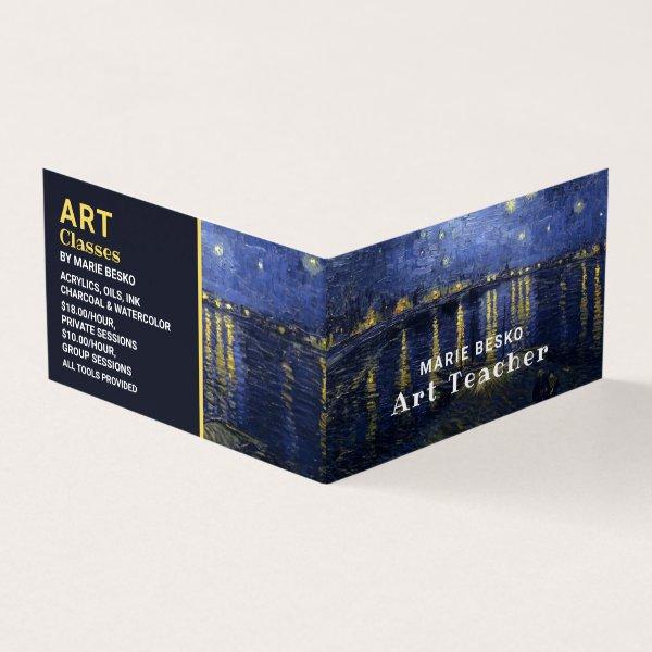Starry Night Over The Rhone, Art Teacher, Detailed