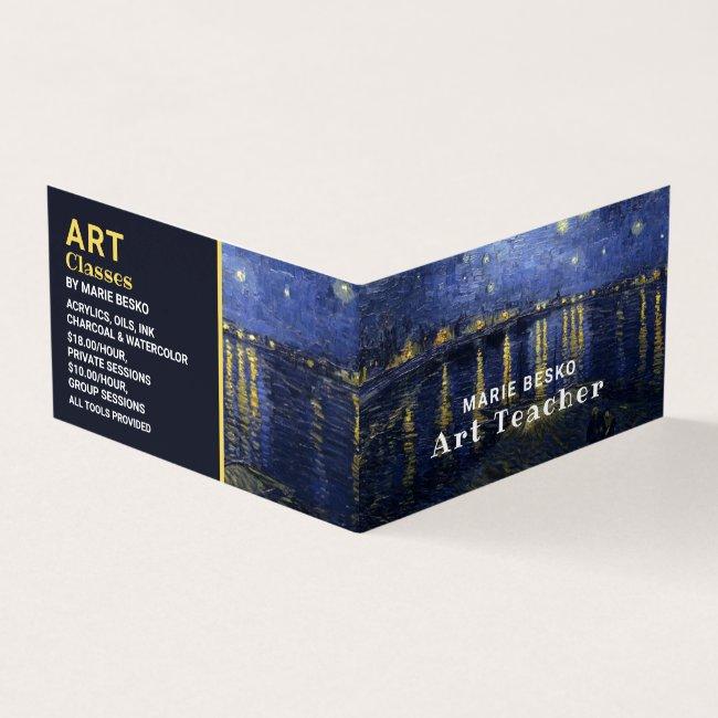 Starry Night Over The Rhone, Art Teacher, Detailed