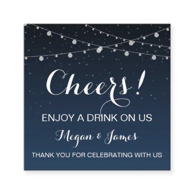 Starry Night Wedding Drink Ticket