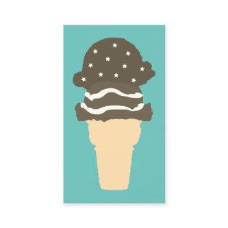 stars and stripes ice cream loyalty punch card