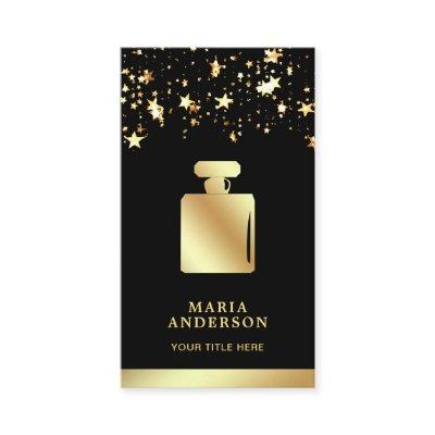 Stars Confetti Fragrance Gold Foil Perfume Bottle