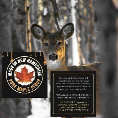 State Name MAPLE SYRUP  with drips