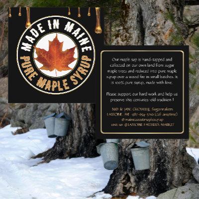 State Name MAPLE SYRUP  with drips