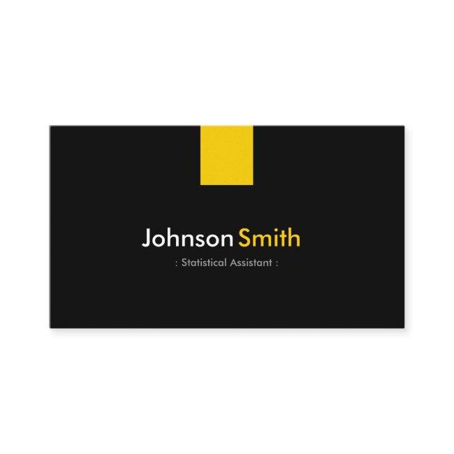 Statistical Assistant - Modern Amber Yellow