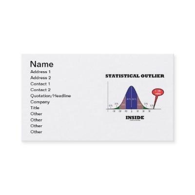 Statistical Outlier Inside (Bell Curve Humor)