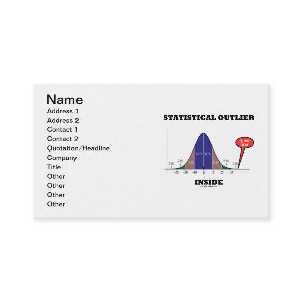 Statistical Outlier Inside (Bell Curve Humor)
