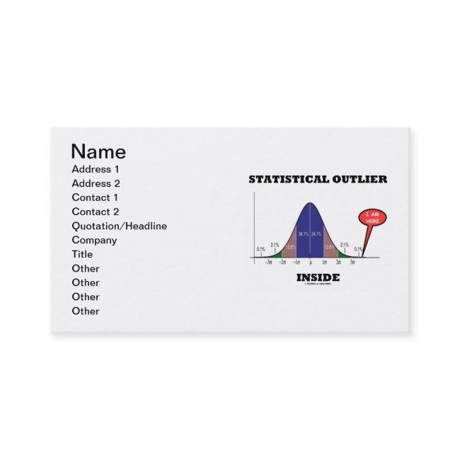 Statistical Outlier Inside (Bell Curve Humor)