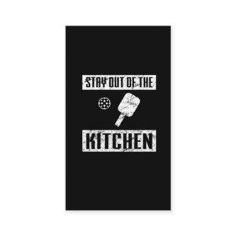 Stay Out of the Kitchen Funny Pickleball Paddle