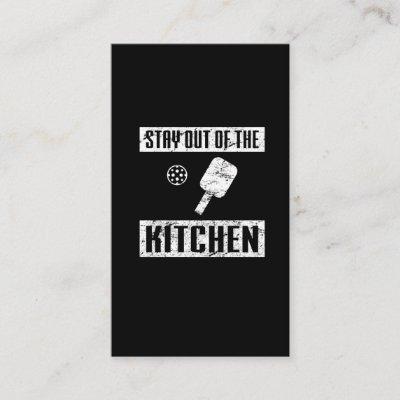 Stay Out of the Kitchen Funny Pickleball Paddle
