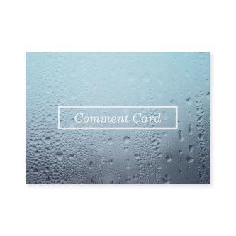 steamed glass comment card