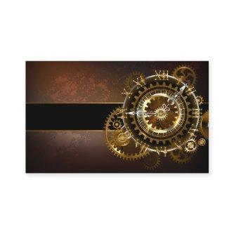 Steampunk clock with antique gears
