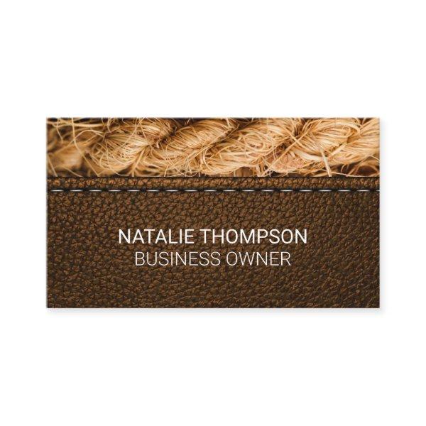 Stitched Brown Leather | Rope