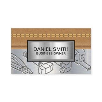 Stitched Leather | Metallic Hardware Tools