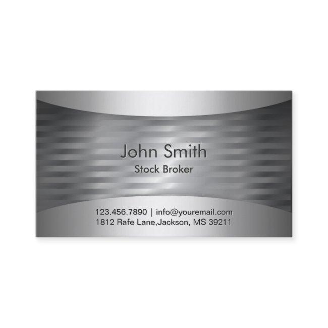 Stock Broker Modern Metal Background