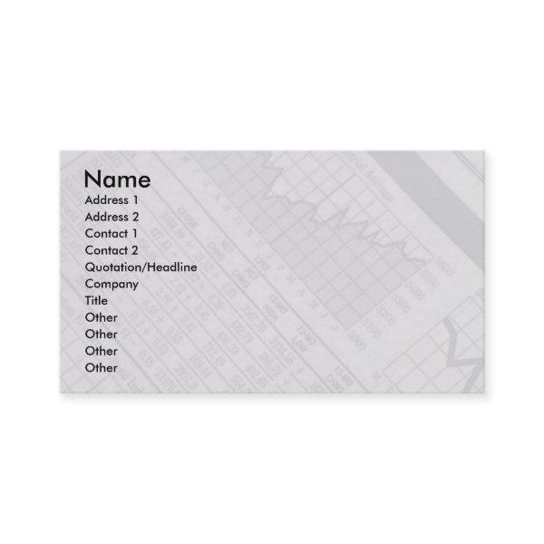 Stock Market Profile Card