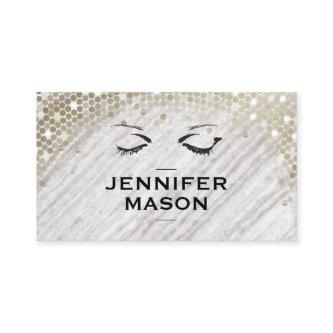 Stone Texture Sequin Accent Eye Lashes