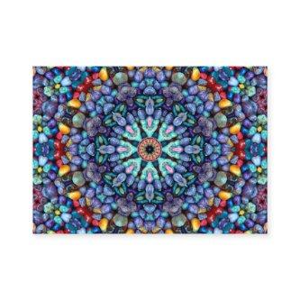 Stone Wonder  Vintage Blue Fractal Kaleidoscope