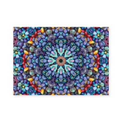 Stone Wonder  Vintage Blue Fractal Kaleidoscope