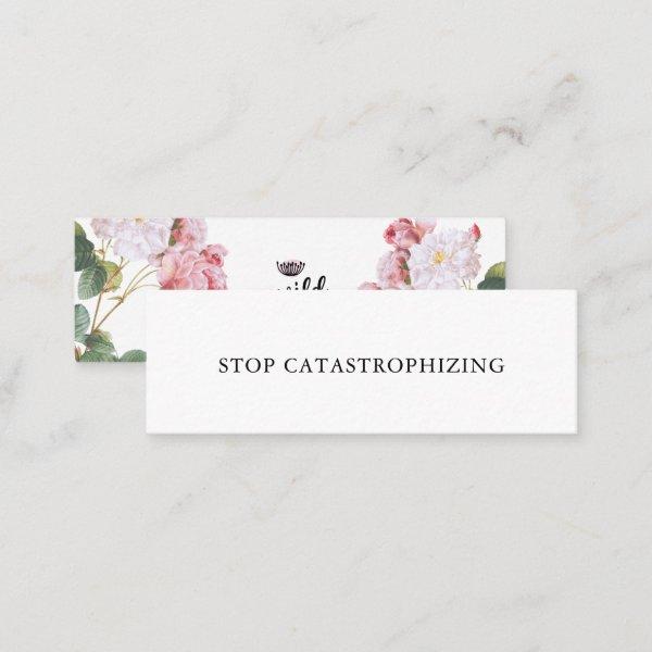 STOP CATASTROPHIZING Self Talk Mini Card No. 7