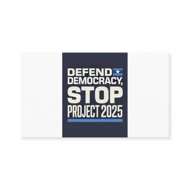 Stop Project 2025