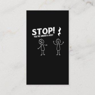 STOP YOU'RE UNDER A REST - Funny Music Pun