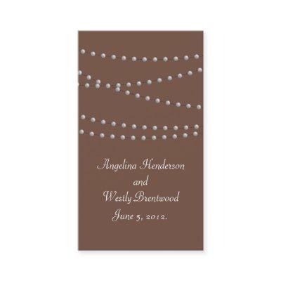 Strands of Pearls on Brown Website Card