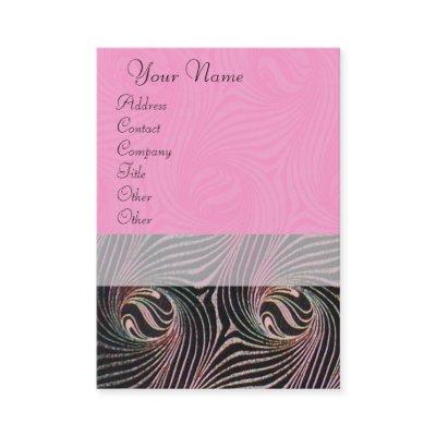 STRANGE CIRCLES AND SWIRLS Pink Brown Abstract