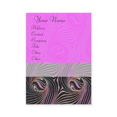 STRANGE CIRCLES AND SWIRLS Pink Brown Abstract