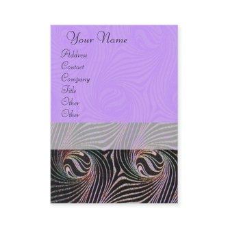 STRANGE CIRCLES AND SWIRLS Purple Brown Abstract