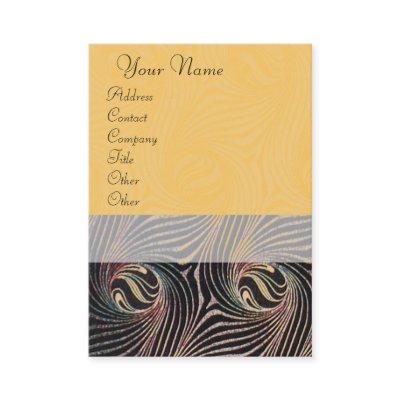 STRANGE CIRCLES AND SWIRLS Yellow Brown Abstract