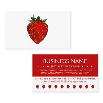 strawberries loyalty punch card