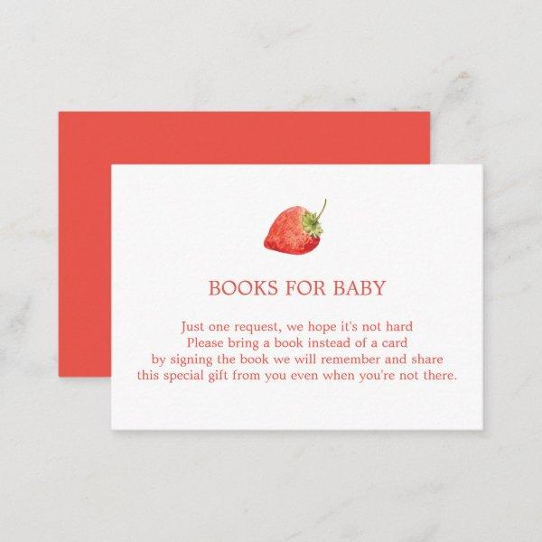 Strawberry Books for Baby Enclosure Card