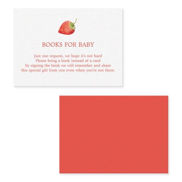 Strawberry Books for Baby Enclosure Card